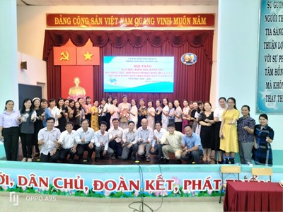 Hội thảo
Dạy học, Kiểm tra, đánh giá môn Tiếng Việt và môn Toán
đối với học sinh Lớp 1,2,3,4,5 theo định hướng phát triển phẩm chất, năng lực
Năm học 2023-2024